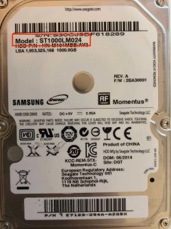 Samsung Seagate hard drive